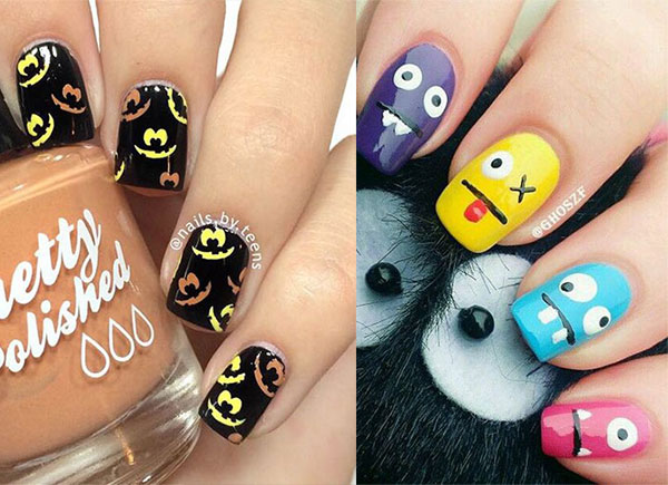 Halloween Inspired Nails Art Designs & Ideas For Kids 2018 - Idea Halloween