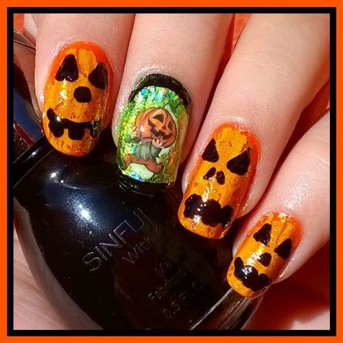 20-Spooky-Halloween-Pumpkins-Nail-Art-Designs-Ideas-2018-9