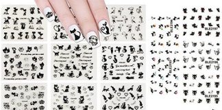 Halloween-Black-Cat-Nail-Art-Stickers-Decals-2018-F