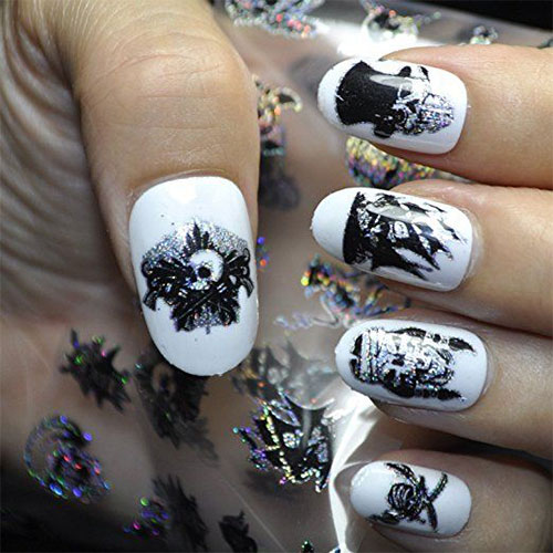 Halloween-Inspired-Zombie-Nail-Art-Stickers-2018 -The-Walking-Dead-Nails-4