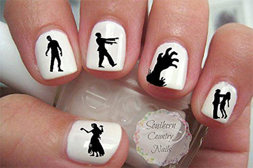 Halloween-Inspired-Zombie-Nails-Art-Decals-2018 -The-Walking-Dead-Nails-4