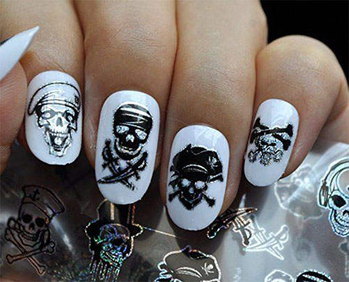 Halloween-Inspired-Zombie-Nails-Art-Decals-2018 -The-Walking-Dead-Nails-5