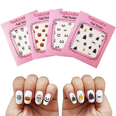 Simple-Halloween-Nail-Decals-For-Girls-Women-2018-1
