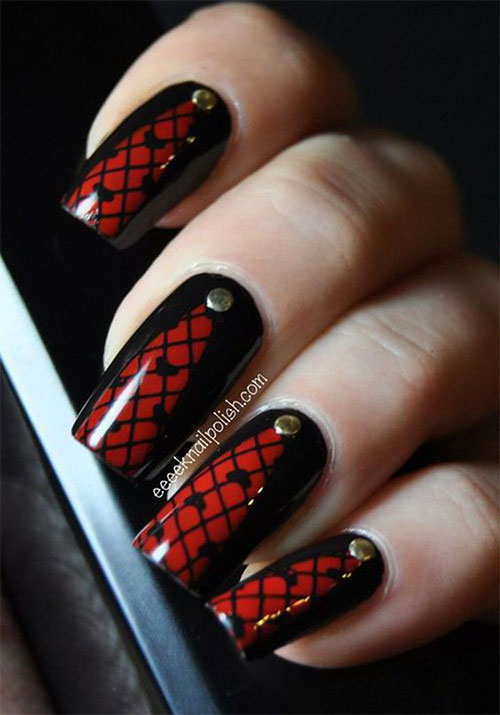 18-Black-Red-Halloween-Inspired-Nails-Art-Ideas-2018-8