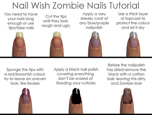 Easy-Simple-Zombie-Halloween-Nail-Art-Tutorials-For-Beginners-2018-3