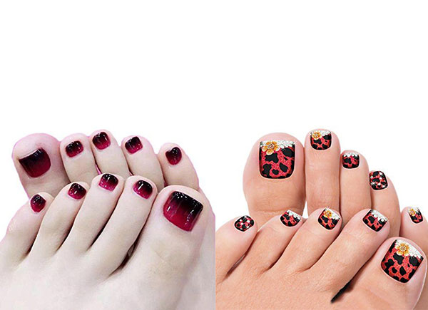 Halloween Inspired Toe Nails Stickers Decals 2018 Idea Halloween