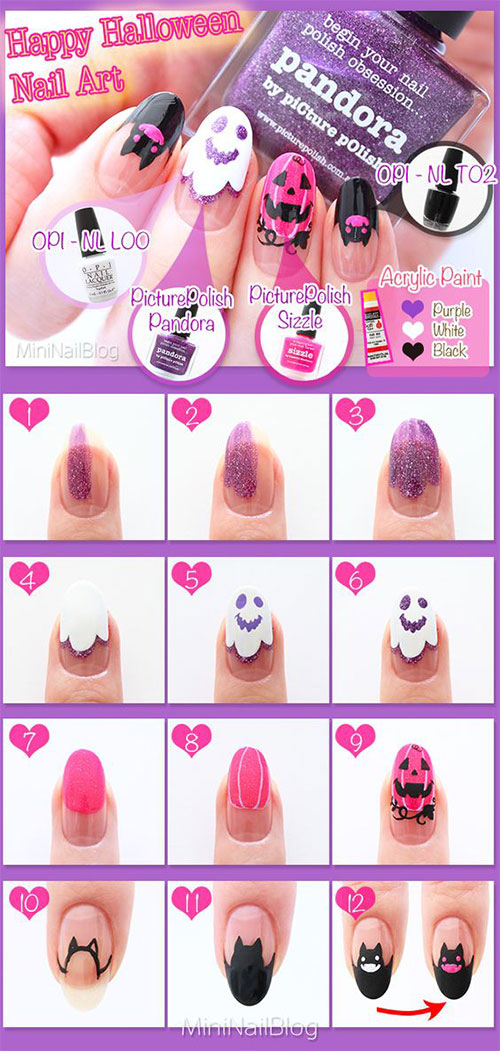 Step-By-Step-Easy-Halloween-Nail-Art-Tutorials-For-Beginners-2018-4
