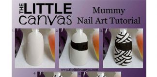 Step-By-Step-Mummy-Halloween-Nail-Art-Tutorials-For-Learners-2018-F