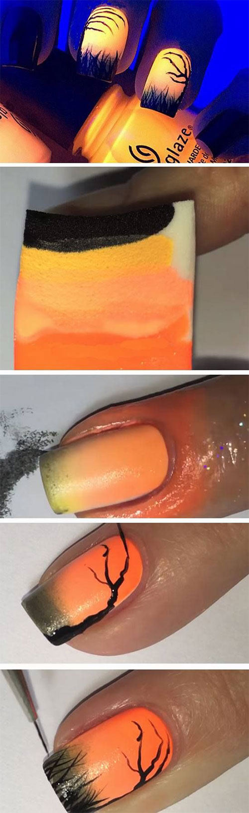 Step-By-Step-Spooky-Halloween-Nail-Art-Tutorials-For-Learners-2018-2