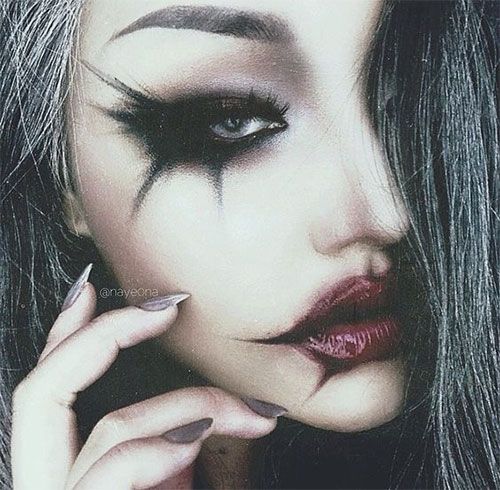 12-Gothic-Halloween-Makeup-Ideas-Styles-Looks-2018-7