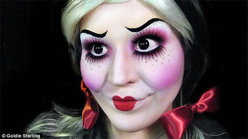 15-Doll-Halloween-Face-Makeup-Ideas-Looks-2018-15