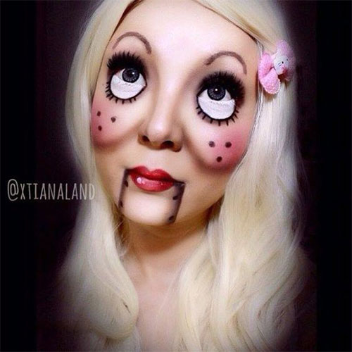 15-Doll-Halloween-Face-Makeup-Ideas-Looks-2018-8
