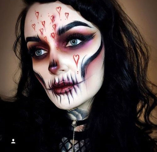 20-Skull-Skeleton-Halloween-Makeup-Ideas-Looks-2018-12