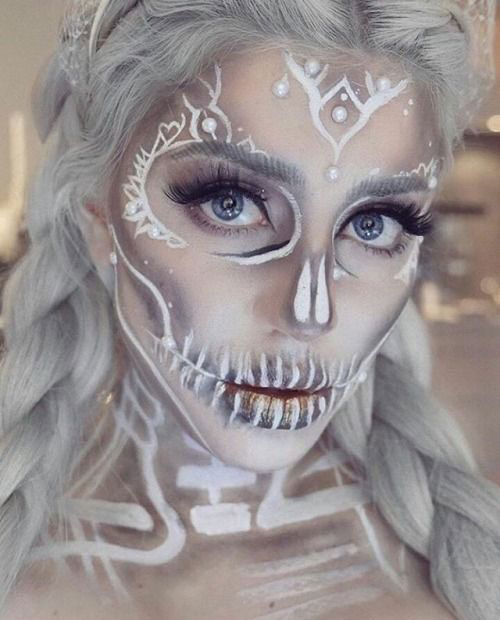 20-Skull-Skeleton-Halloween-Makeup-Ideas-Looks-2018-18
