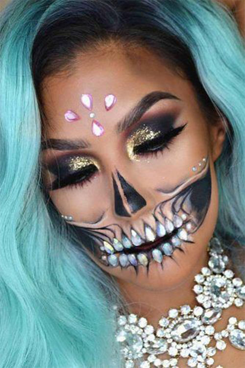 20-Skull-Skeleton-Halloween-Makeup-Ideas-Looks-2018-19