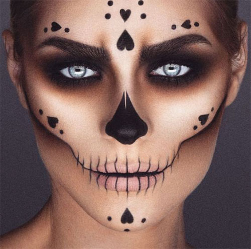 20-Skull-Skeleton-Halloween-Makeup-Ideas-Looks-2018-2