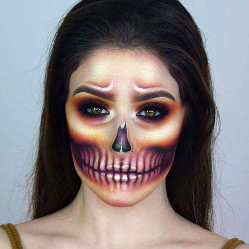 20-Skull-Skeleton-Halloween-Makeup-Ideas-Looks-2018-3