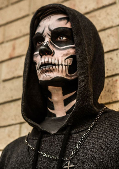 20-Skull-Skeleton-Halloween-Makeup-Ideas-Looks-2018-9