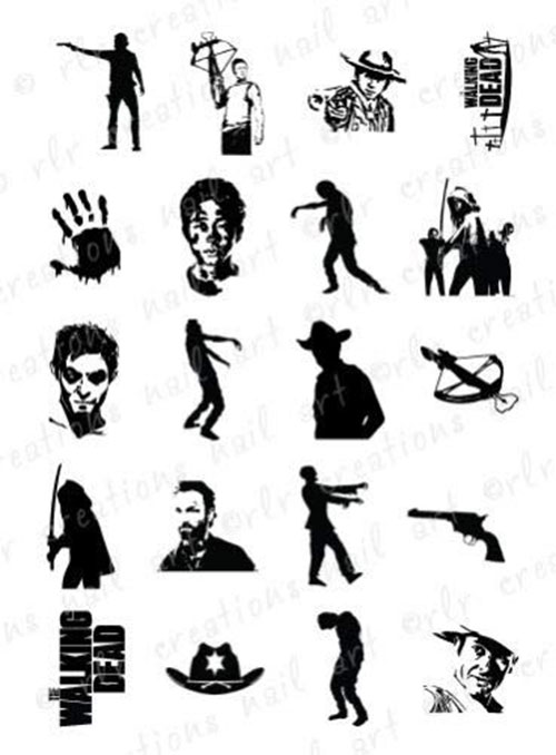 10-Halloween-Zombie-Nail-Art-Stickers-Designs-Trends-2019-The-Walking-Dead-Nails-1