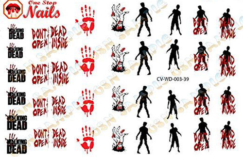10-Halloween-Zombie-Nail-Art-Stickers-Designs-Trends-2019-The-Walking-Dead-Nails-4