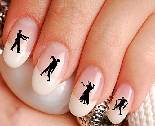 10-Halloween-Zombie-Nail-Art-Stickers-Designs-Trends-2019-The-Walking-Dead-Nails-9
