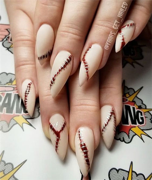 15-Last-Minute-Quick-Scary-Halloween-Nails-Art-Designs-2019-2