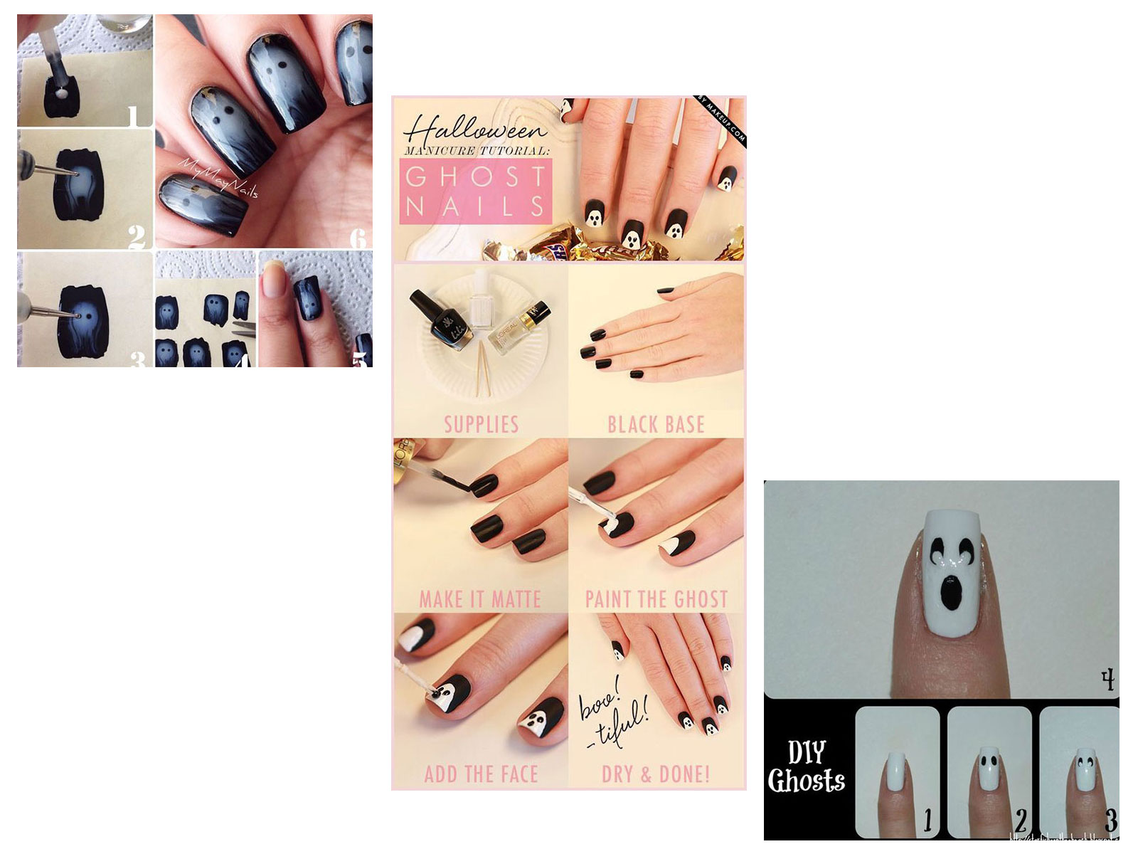 Step-By-Step-Halloween-Ghost-Nails-Art-Tutorials-For-Beginners-2019-F
