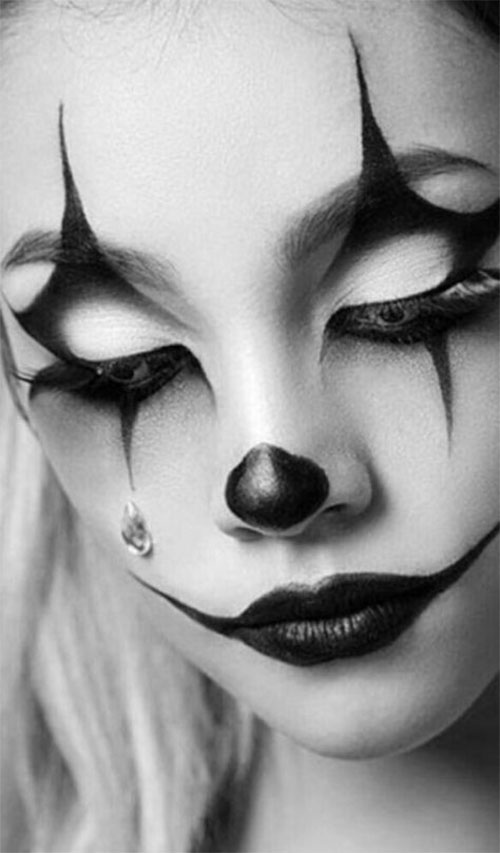 15-Spooky-Clown-Halloween-Makeup-Looks-Styles-Ideas-2019-15