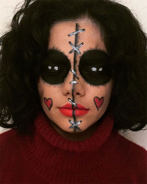 18-Very-Scary-Voodoo-Doll-Halloween-Makeup-Looks-Styles-Ideas-2019-2