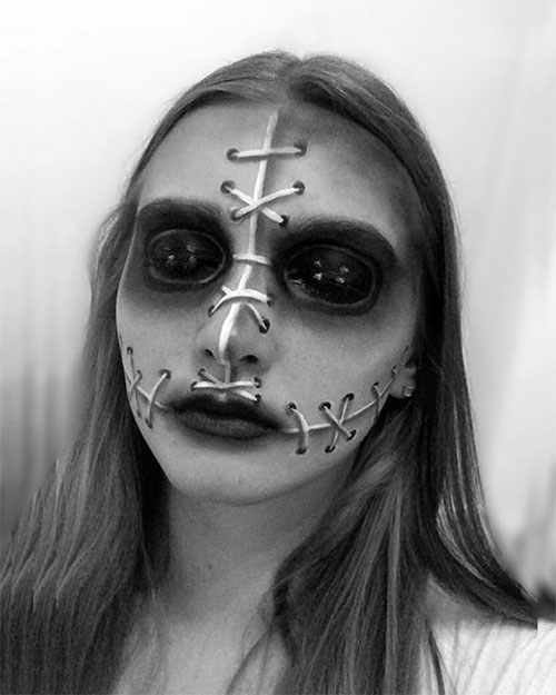 18-Very-Scary-Voodoo-Doll-Halloween-Makeup-Looks-Styles-Ideas-2019-8