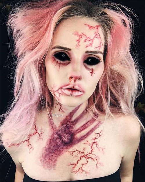 20-Creepy-Skull-Skeleton-Halloween-Makeup-Ideas-Trends-Looks-2019-5
