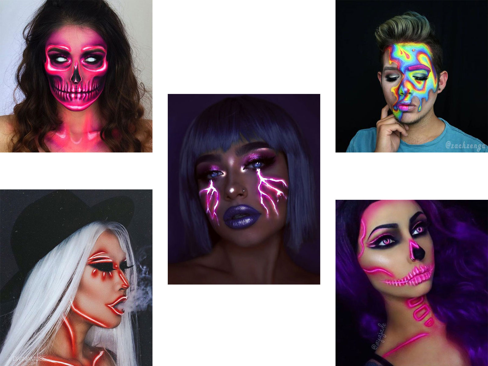 10-Amazing-Neon-Face-Paint-Makeup-Ideas-For-Halloween-2019-F